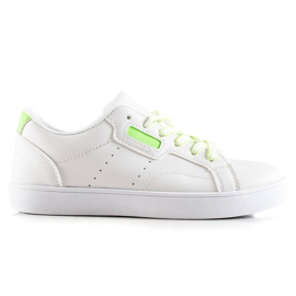 TRENDI Klassiske sneakers med snøre hvid