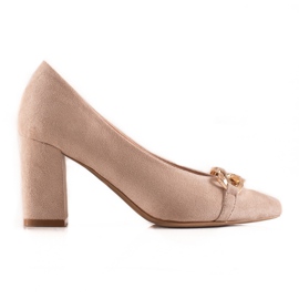 Elegante pumper på VINCEZA-søjlen beige