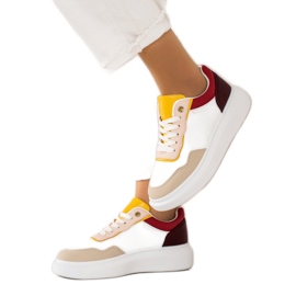 BUONAROTTI Moderigtige sportssko sneakers hvid flerfarvet
