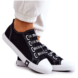 Damesneakers med manchetter Big Star HH274098 Sort