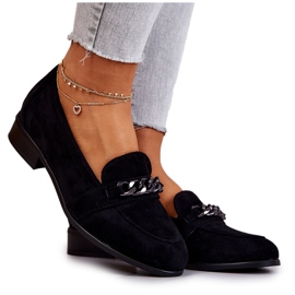 Vinceza Yasmin sort ruskind loafers