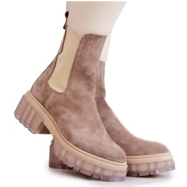 PA2 Dame ruskind Beige Eliann støvler