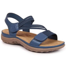 Velcro sandaler Rieker W V8873-14 blå