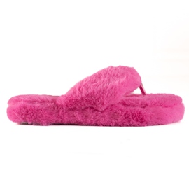 TRENDI Pelsflip-flops lyserød