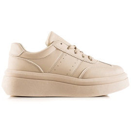 TRENDI Komfortable beige sneakers