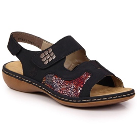 Velcro sandaler Rieker W 65989-14 marineblå marine blå
