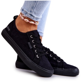 Gennembrudte sneakers Big Star JJ274064 Sort