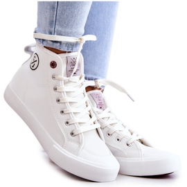 Kvinder High Cross Jeans JJ2R4056C Hvide sneakers
