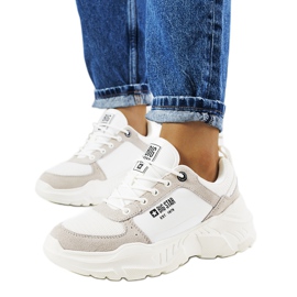 Hvide Big Star JJ274288 sneakers grå