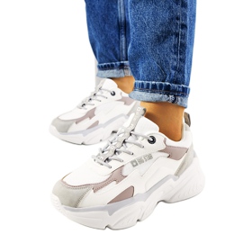 Hvide sneakers Big Star HH274255 beige