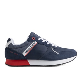 Marineblå sneakers til mænd Big Star JJ174146 marine blå