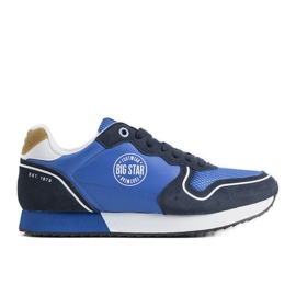 Marineblå sneakers til mænd Big Star JJ174143 marine blå