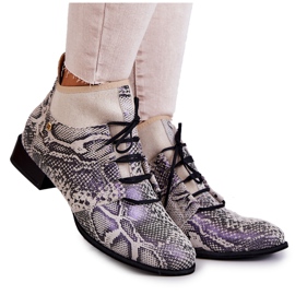 Damestøvler Ruskind Snake Boots Maciejka 04744-03 Beige