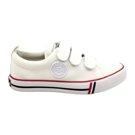 American Club LH63/22 børnesneakers med velcro, hvide