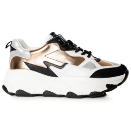 W. Potocki Fashion Potocki sneakers flerfarvet gylden