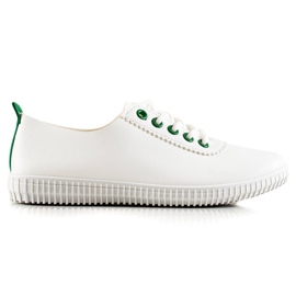 TRENDI Lav sneakers med Eco-læder hvid