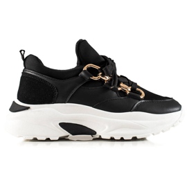 TRENDI Moderigtige sneakers sort