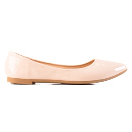 Seastar Beige lakerede ballerinaer