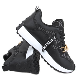 Sneakers med kæde Elena Black sort