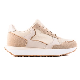 Marquiz Moderigtige sportssneakers beige