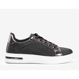Matsorte sneakers med hvid Shift-sål