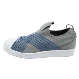 Adidas Superstar Slipon W CG6012 sko blå grå