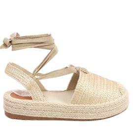 Seila Gold espadrilles damersandaler gylden
