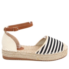 Gema Sorte stribede espadriller beige