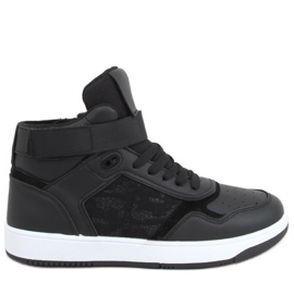 Carlota Black high-top sneakers sort