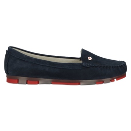 Læder Loafers Filippo DP2037 / 22 NV RD Marineblå rød marine blå