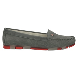 Læder Loafers Filippo DP2037 / 22 GR RD Grå rød