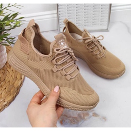 Nyheder W EVE268A beige sportssko
