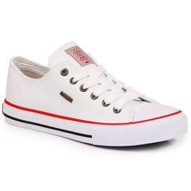 Tekstil Cross Jeans W JJ2R4009C hvide sneakers