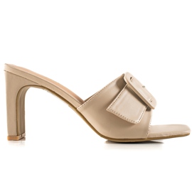 Vinceza højhælede sandaler beige