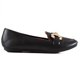 Seastar Sorte loafers med Eco -læder