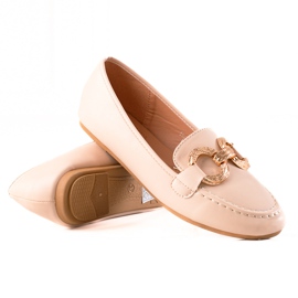Seastar Beige loafers med øko -læder
