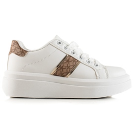 TRENDI Moderigtige hvide sneakers