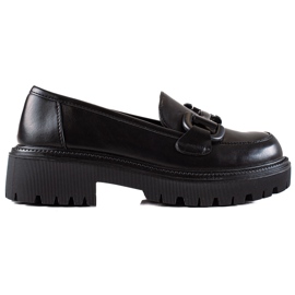 Seastar Moderigtige loafers på platformen sort