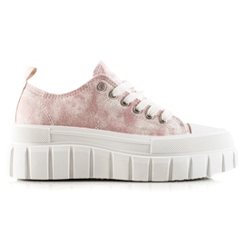W. Potocki Sneakers på Potocki-platformen hvid lyserød