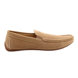 NEWS Herre beige moccasin sko 22MN26-4873