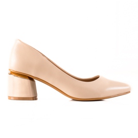 Seastar Pumper med Eco læder beige