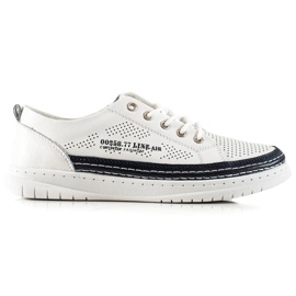 Goodin Casual læder sneakers hvid