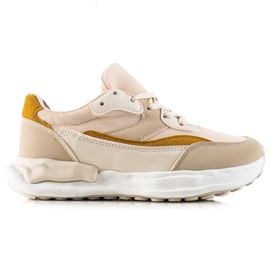 TRENDI Komfortable beige sneakers
