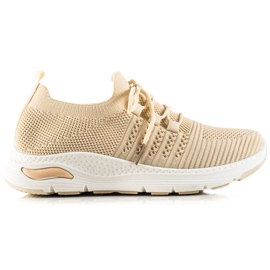 TRENDI Slip-on sportssko beige
