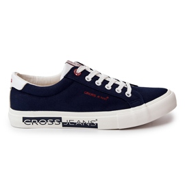 Moderigtige klassiske sneakers Cross Jeans JJ1R4028C Marineblå