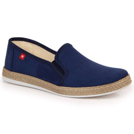 Espadriller slip on Big Star W JJ276003 marineblå