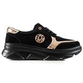 Filippo Læder sneakers på platformen sort
