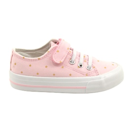 Sneakers med velcro sølv Atletico Stars WY21383 Pink lyserød gylden