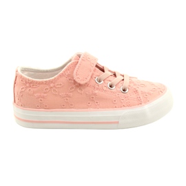 Blonde Velcro Sneakers Atletico WY21452 Pink lyserød
