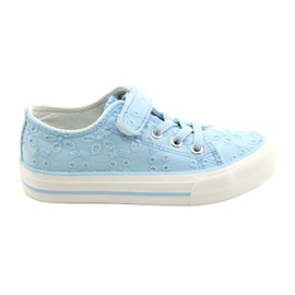 Blonde Atletico Velcro WY21452 Blå sneakers